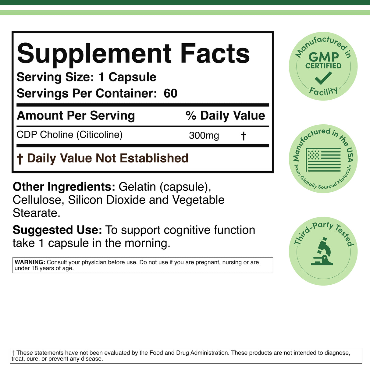 CDP Choline Supplement