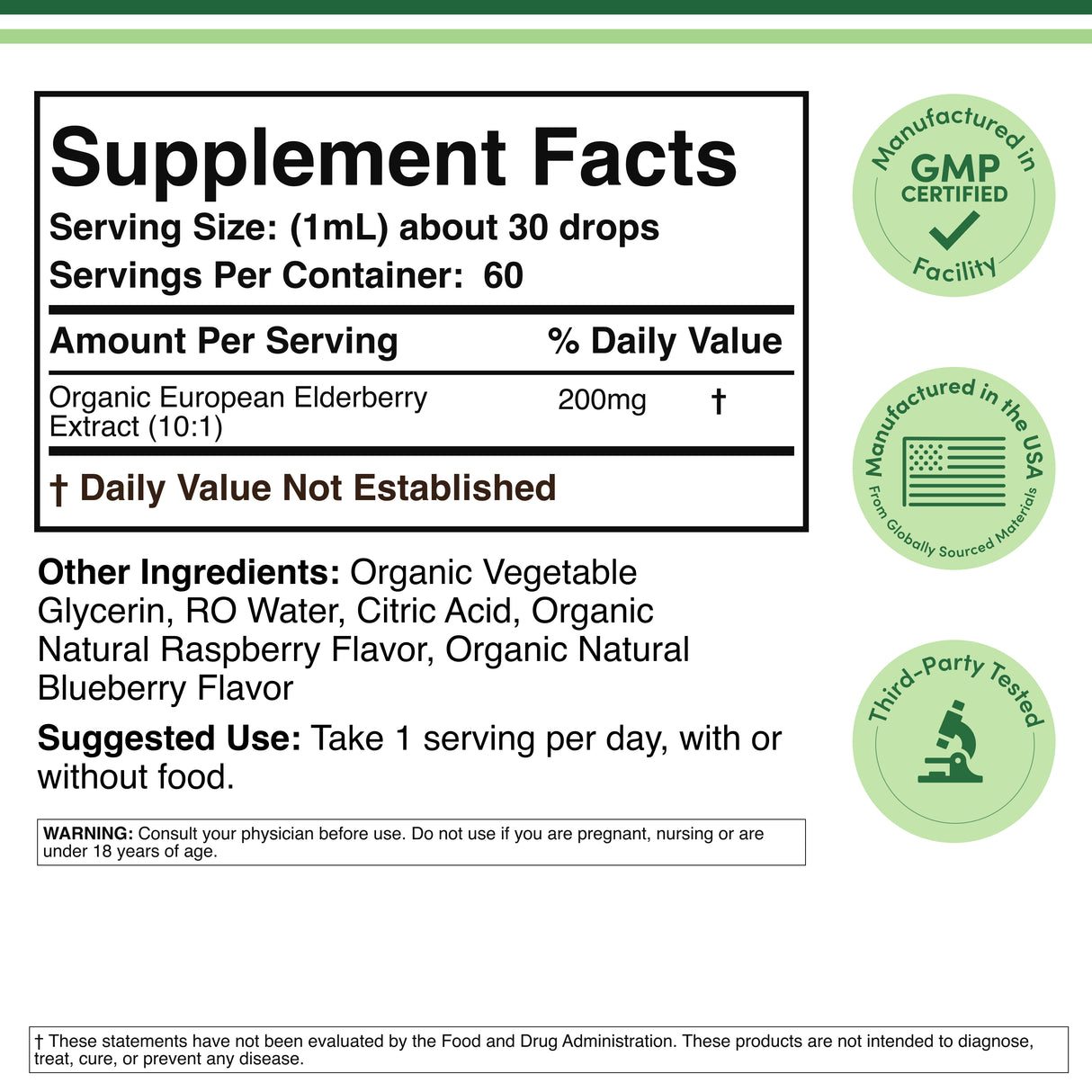 Elderberry Liquid Supplement