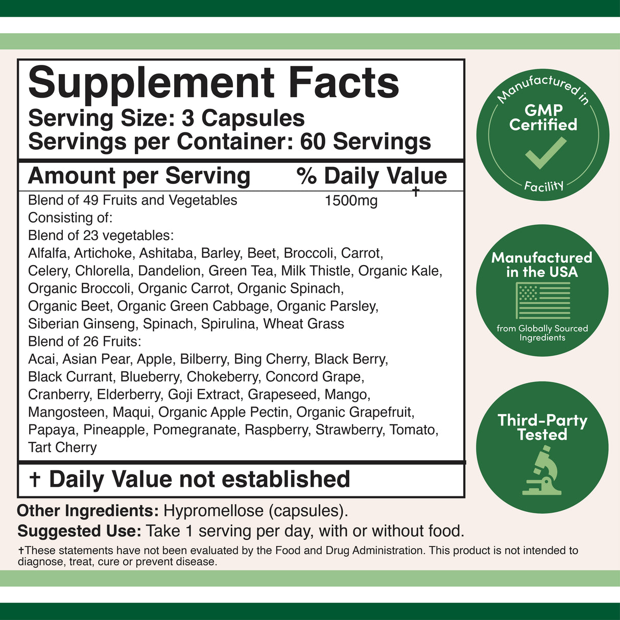Daily Fruit & Veggie Supplement
