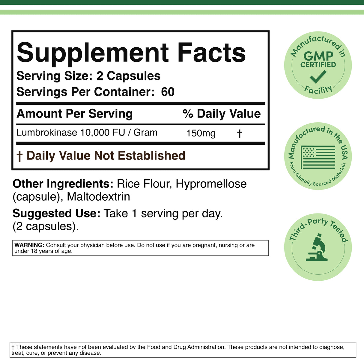 Lumbrokinase Supplement