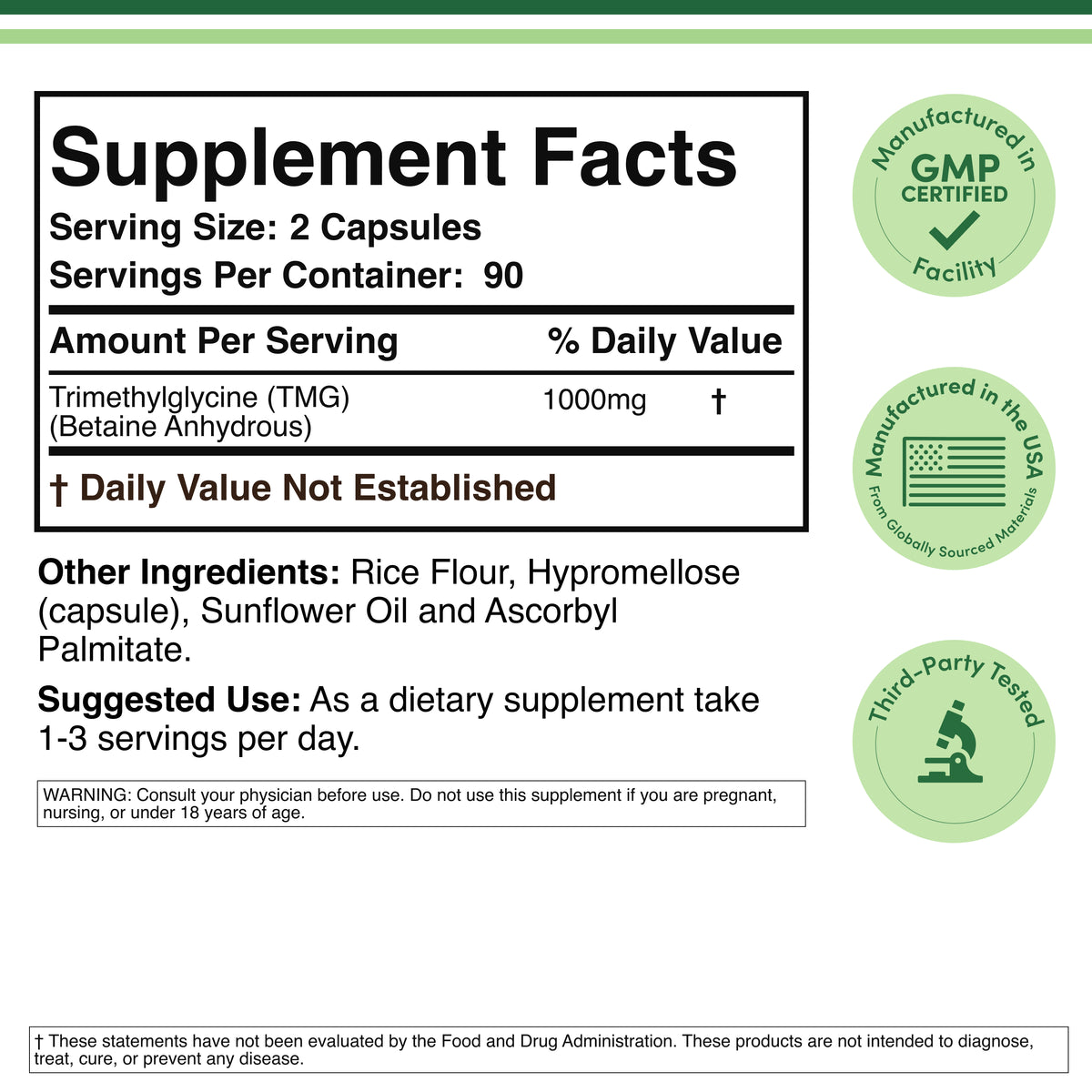 TMG Supplement