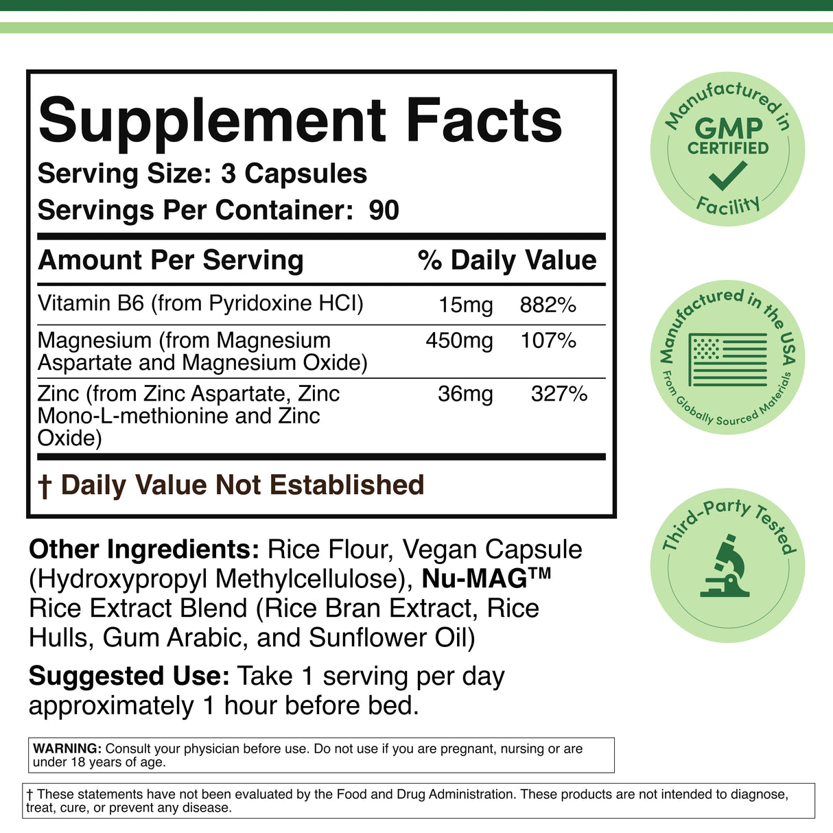 ZMA Supplement