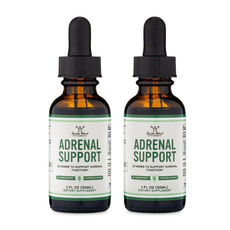 Adrenal Support Drops Double Pack - Double Wood Supplements