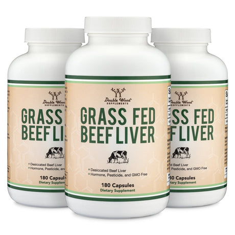 Grass Fed Beef Liver Triple Pack - Double Wood Supplements