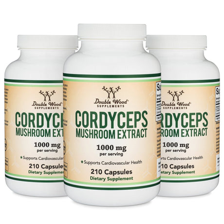 Cordyceps Mushroom Extract Triple Pack - Double Wood Supplements