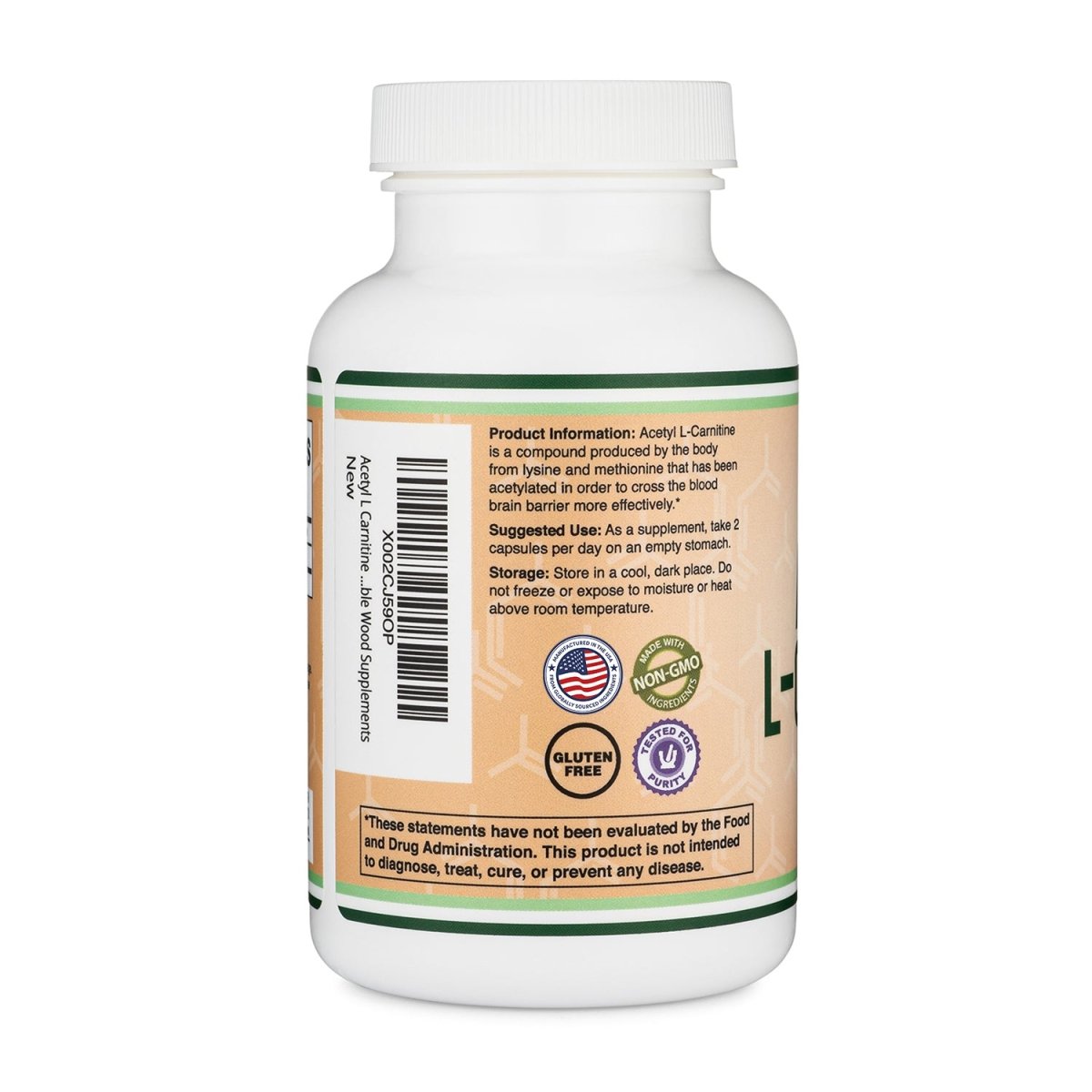 Acetyl L-Carnitine Double Pack - Double Wood Supplements