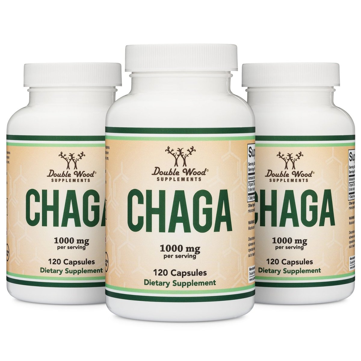 Chaga Mushroom Triple Pack - Double Wood Supplements