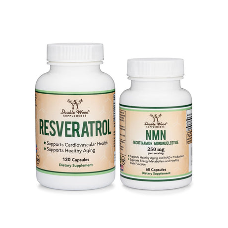 NMN Capsules + Resveratrol Bundle - Double Wood Supplements
