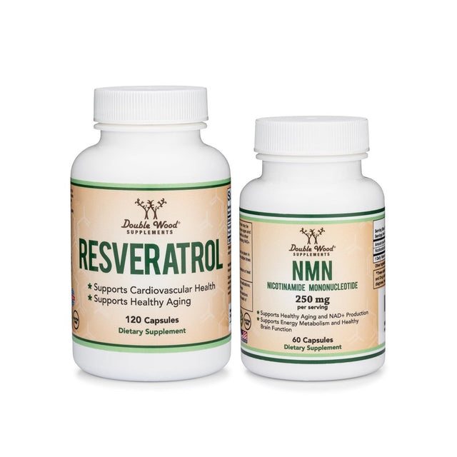 NMN Capsules + Resveratrol Bundle - Double Wood Supplements