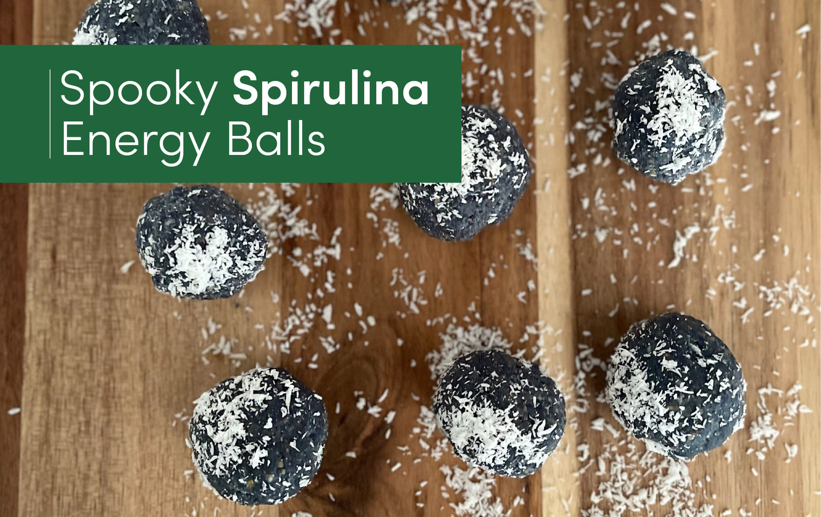 Spooky Spirulina Energy Balls