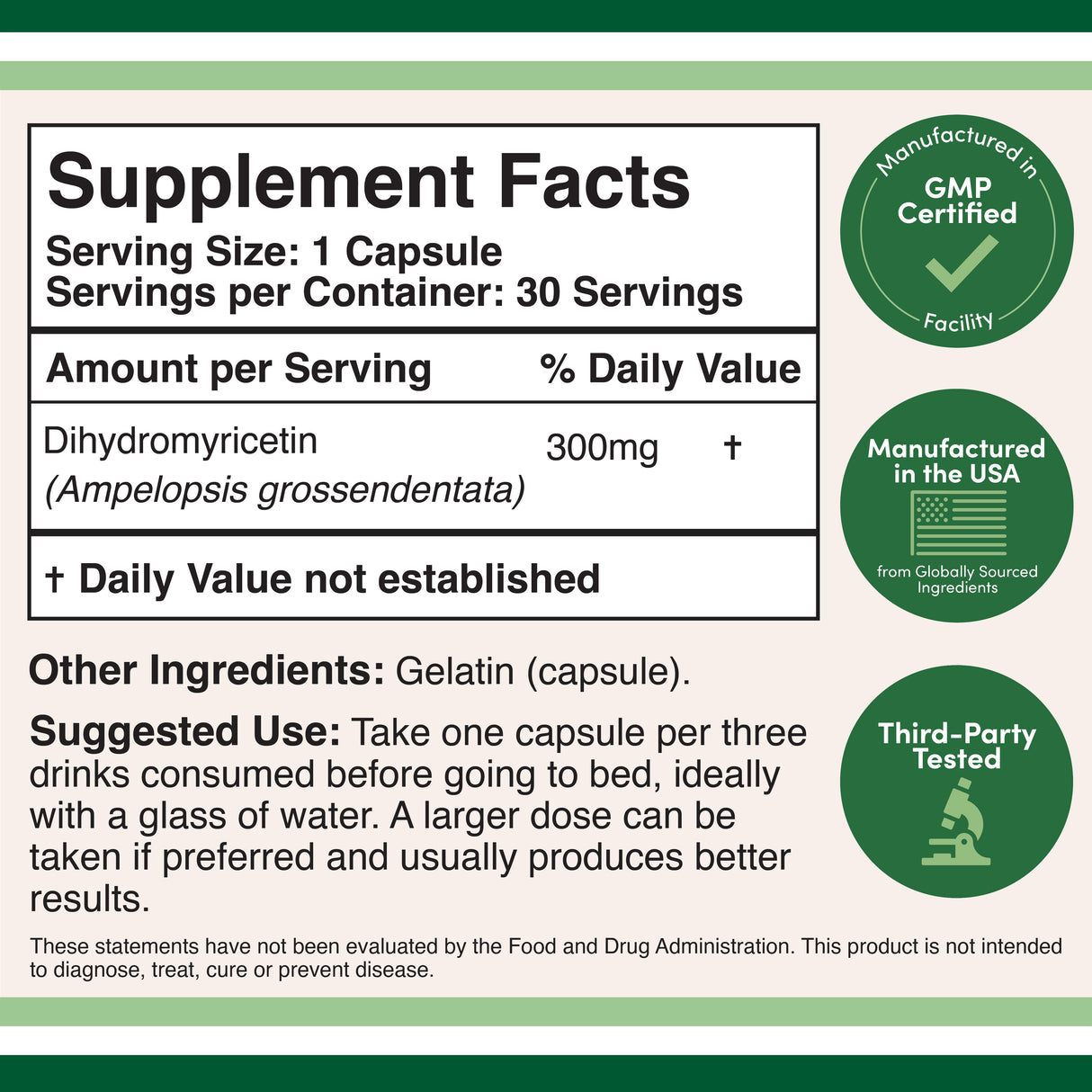 DHM Supplement