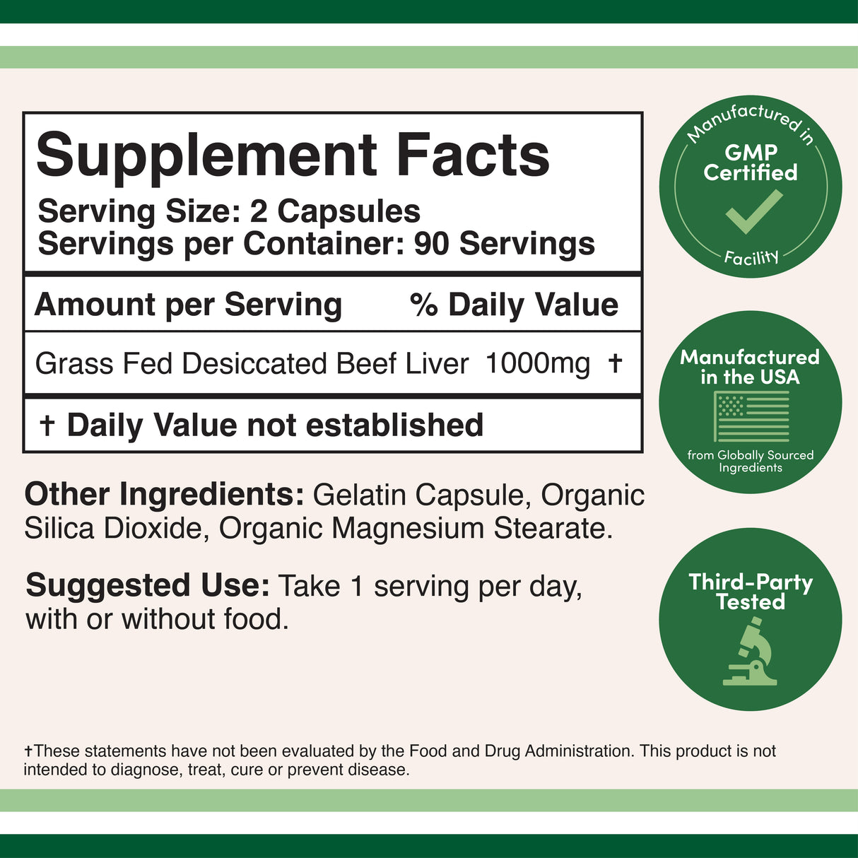 Grass Fed Beef Liver Supplement