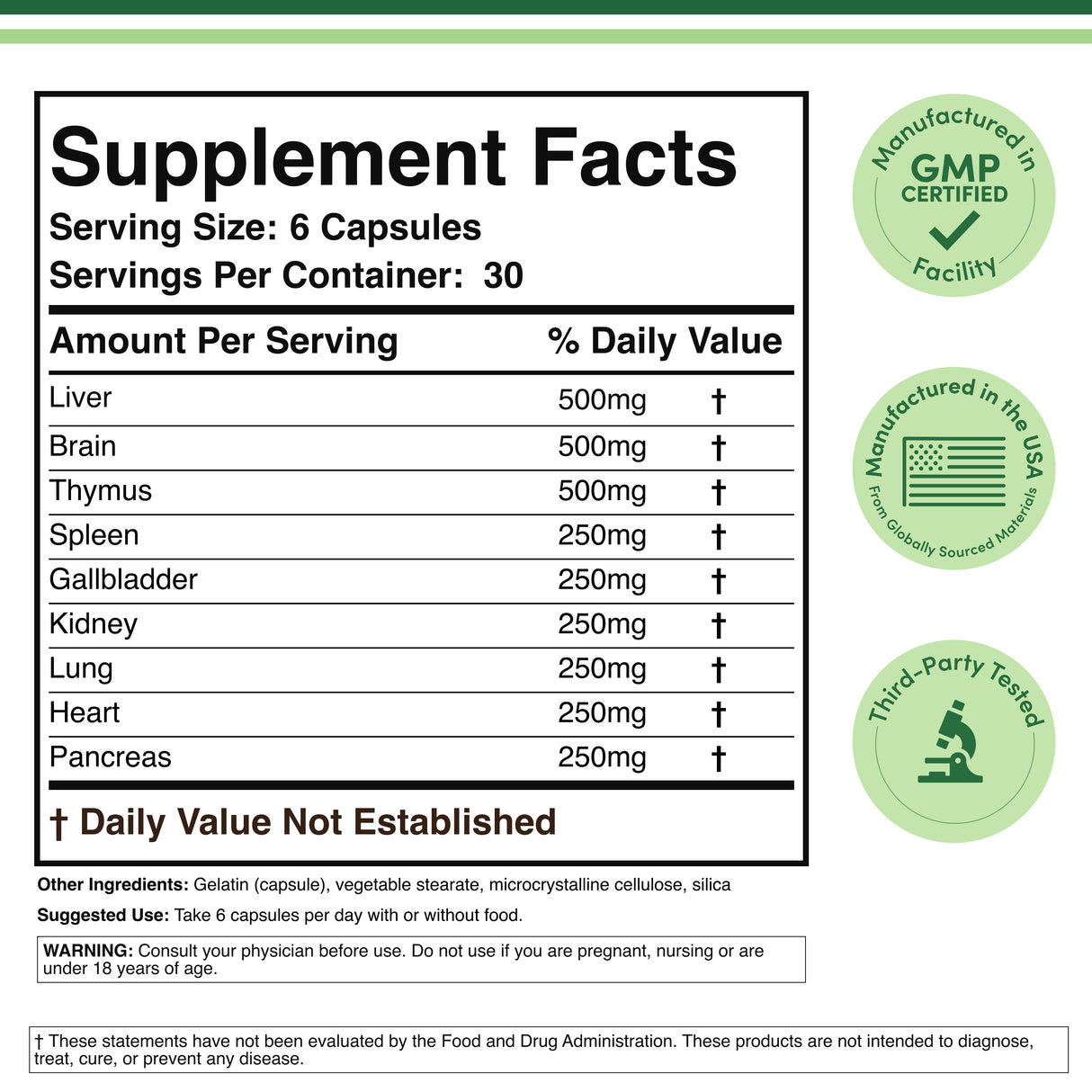 Beef Organs Supplement