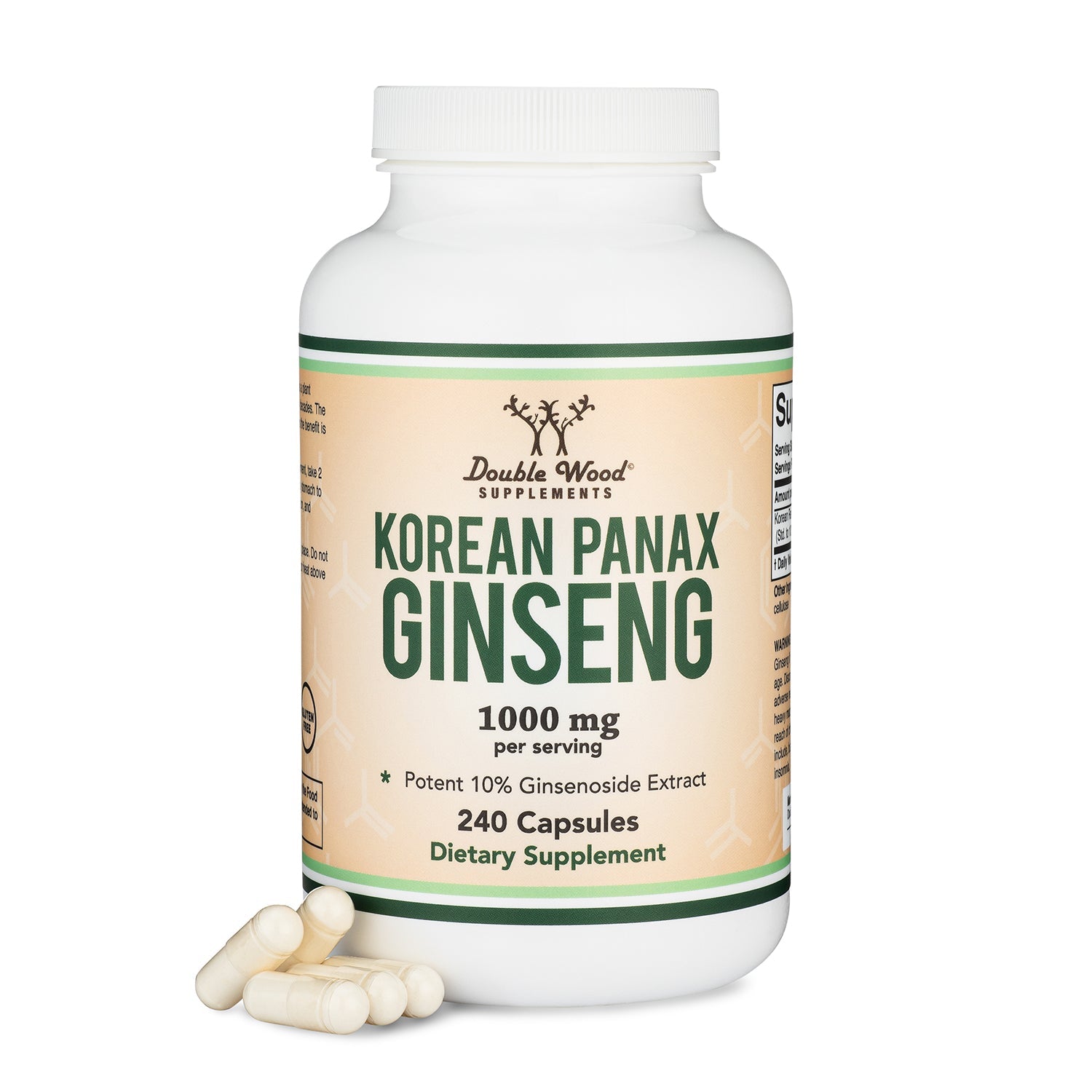 ハンドメイド　ポソン　韓国 Korean Panax Ginseng Capsules - Double Wood Supplements