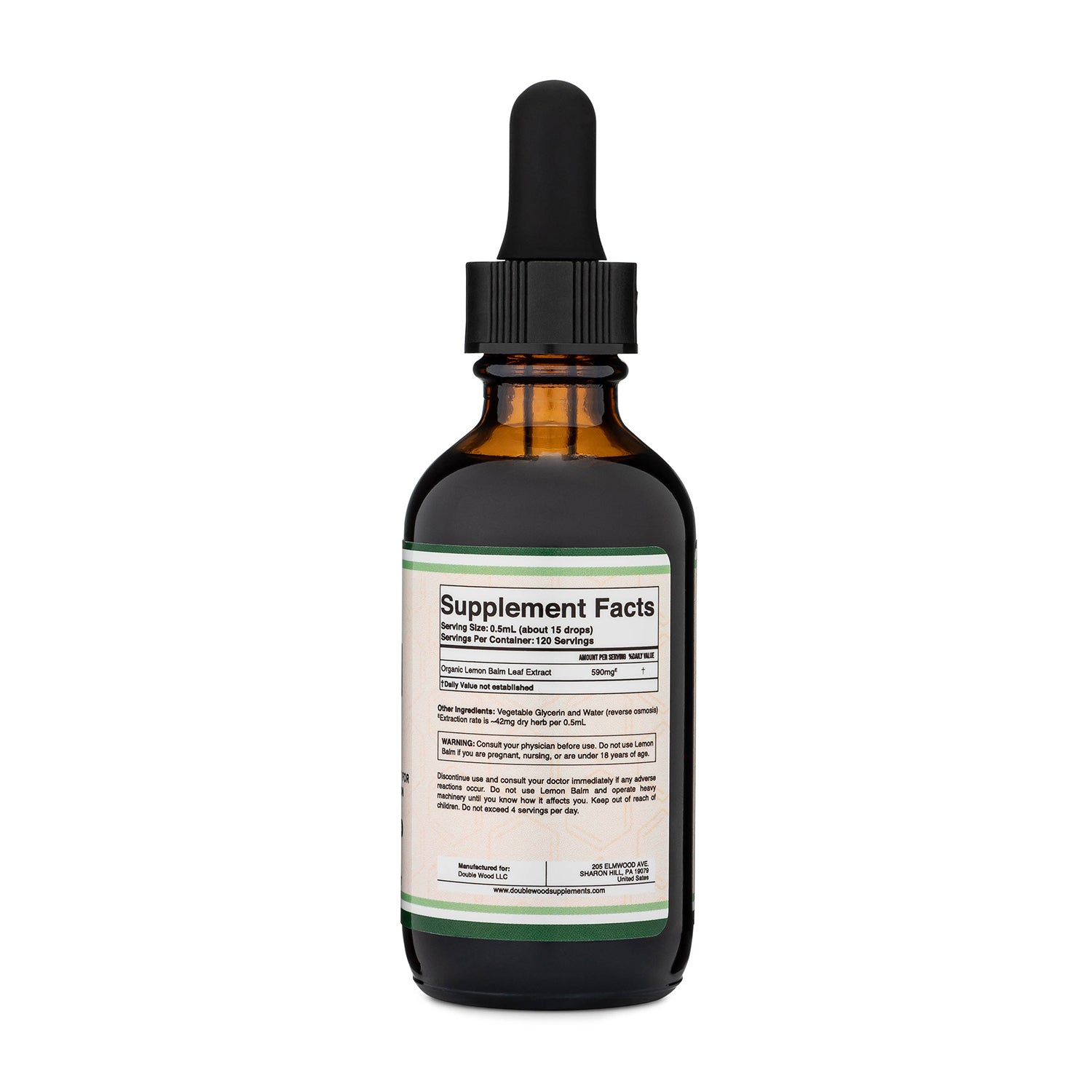 Lemon Balm Drops for Anxiety, Sleep & Racing Thoughts | Organic