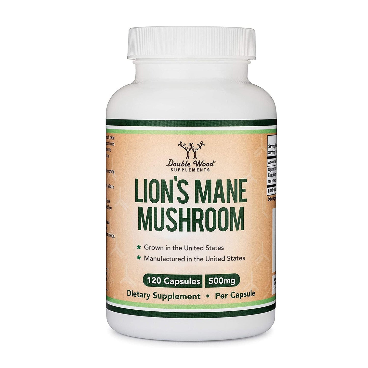 Double Wood Supplements Lion's Mane Mushroom 1000mg
