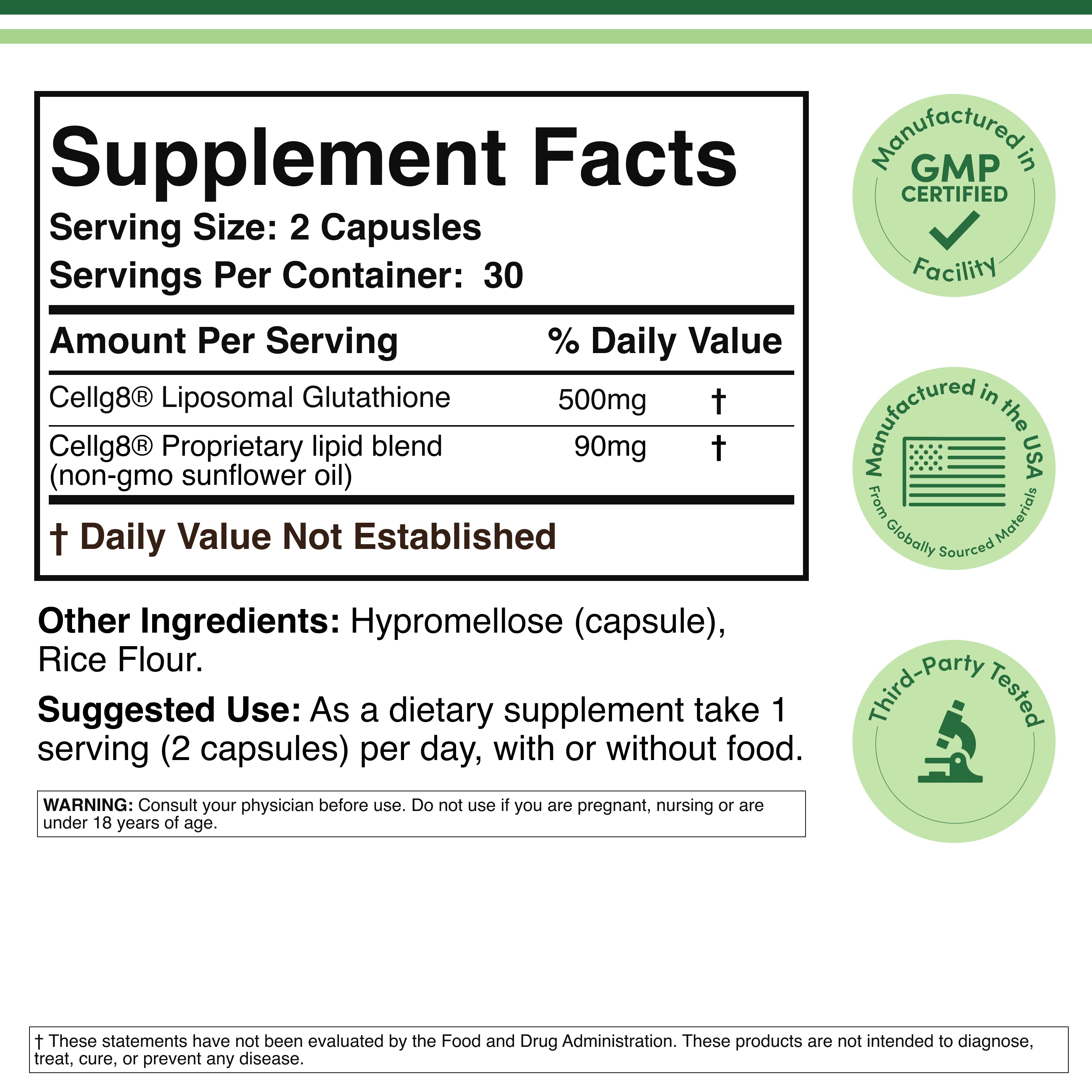 Liposomal Glutathione - Boost Intracellular Antioxidant Liposomal Glutathione - Boost Intracellular Antioxidant
