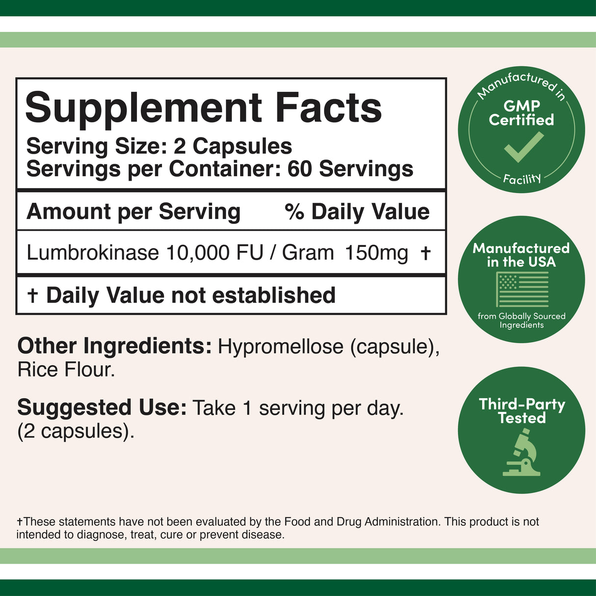 Lumbrokinase Supplement