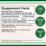 Mullein Leaf Extract Supplement