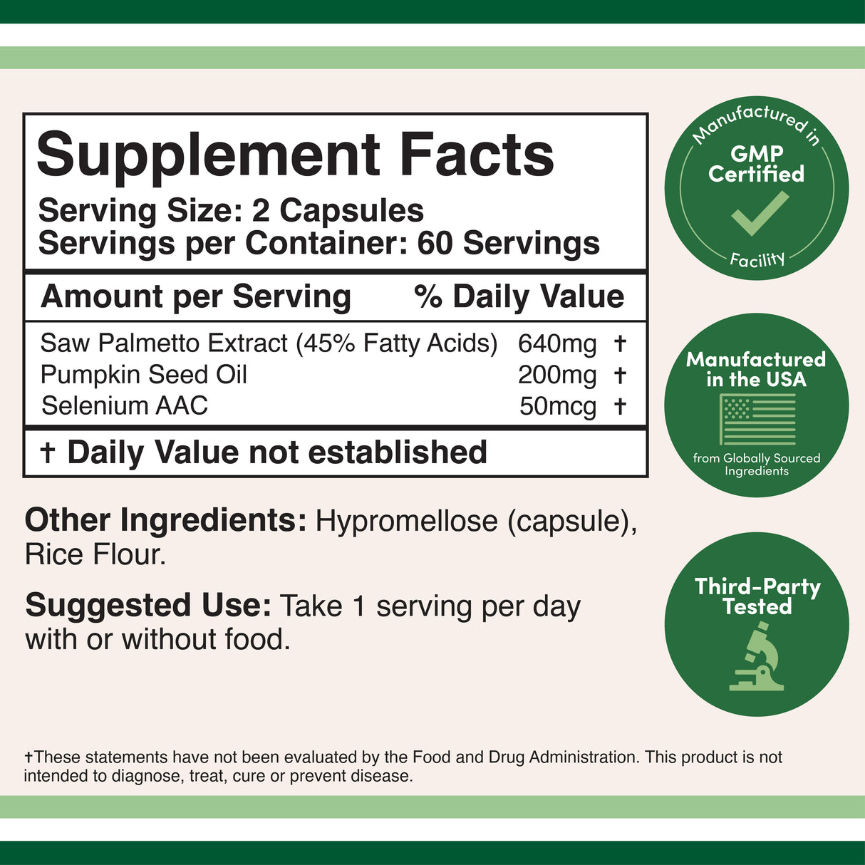 Prostate Support Supplement