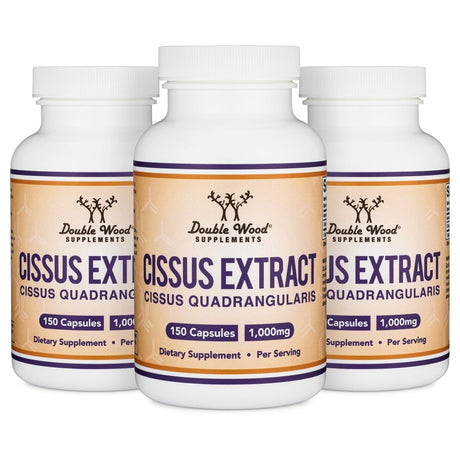 Cissus Quadrangularis Extract Triple Pack - Double Wood Supplements