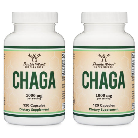 Chaga Mushroom Double Pack - Double Wood Supplements