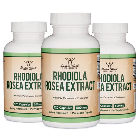 Rhodiola Rosea Extract Triple Pack - Double Wood Supplements