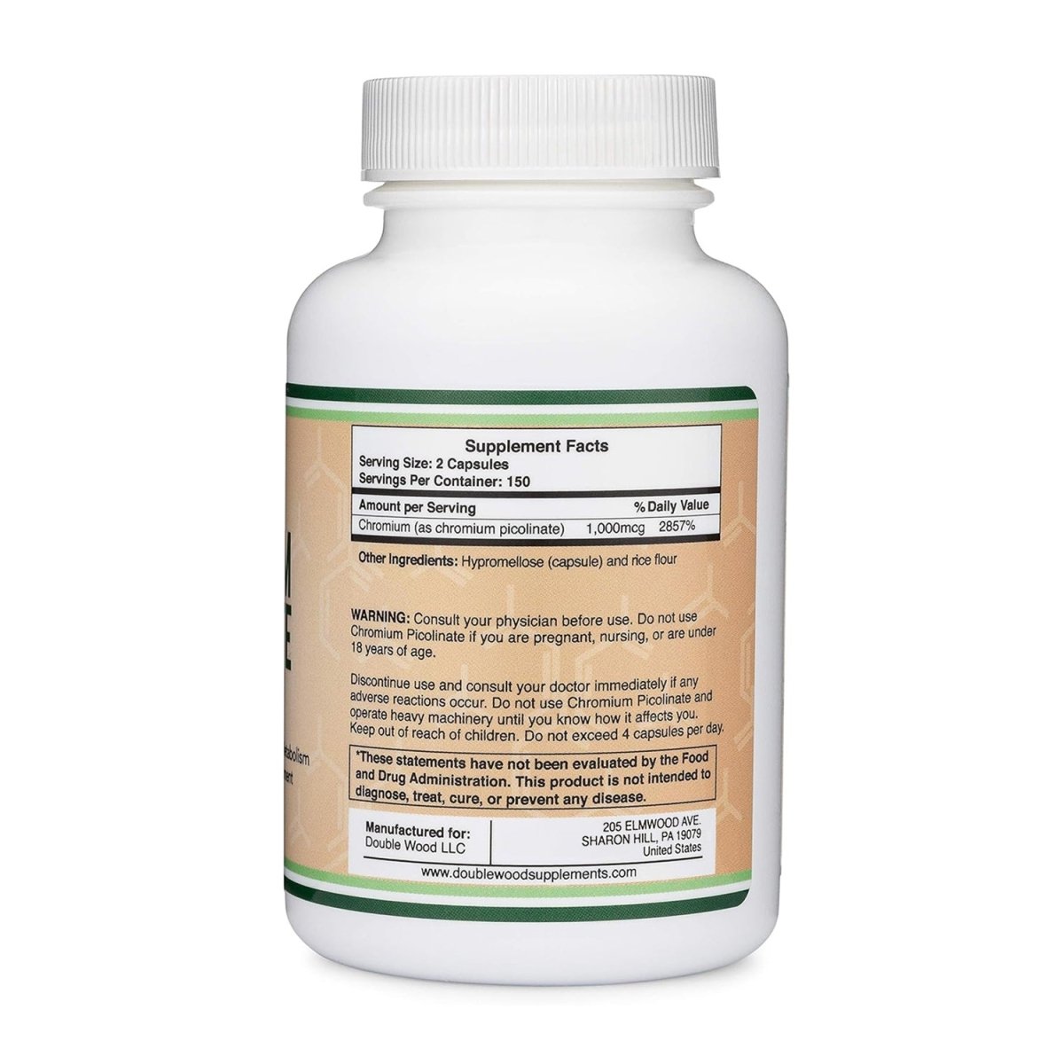 Chromium Picolinate Double Pack - Double Wood Supplements