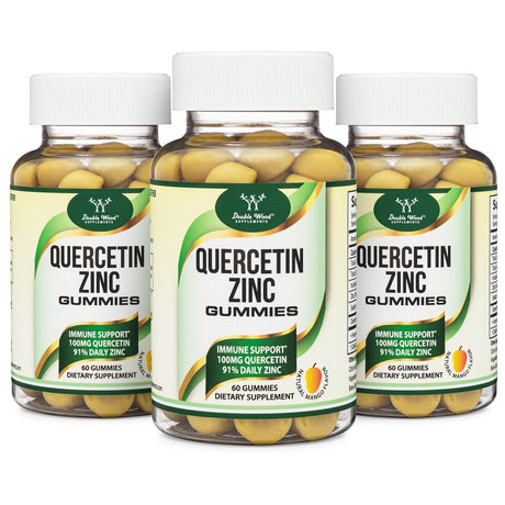 Quercetin + Zinc Gummies Triple Pack - Double Wood Supplements