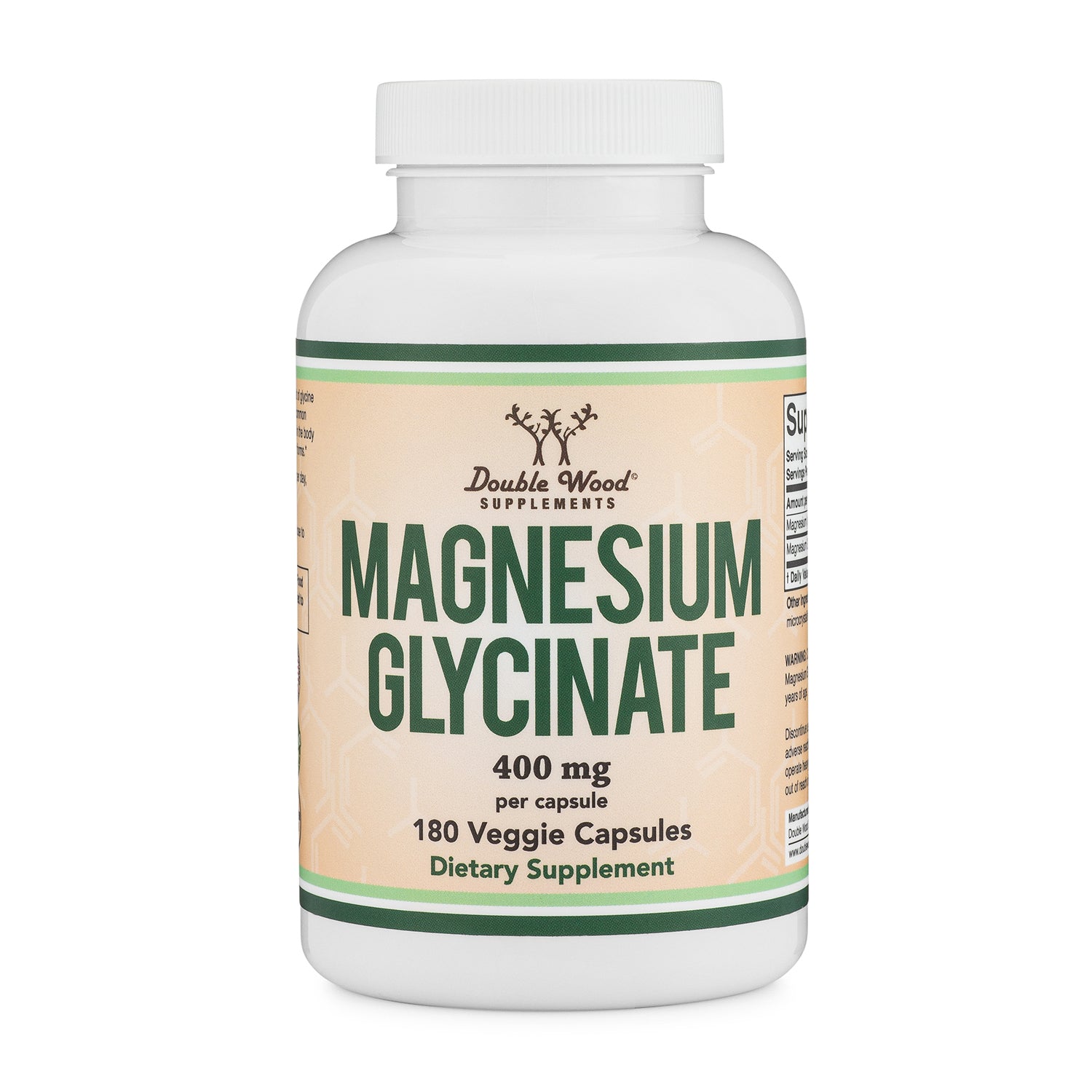 Magnesium Glycinate Supplement (400mg) | Double Wood Supplements