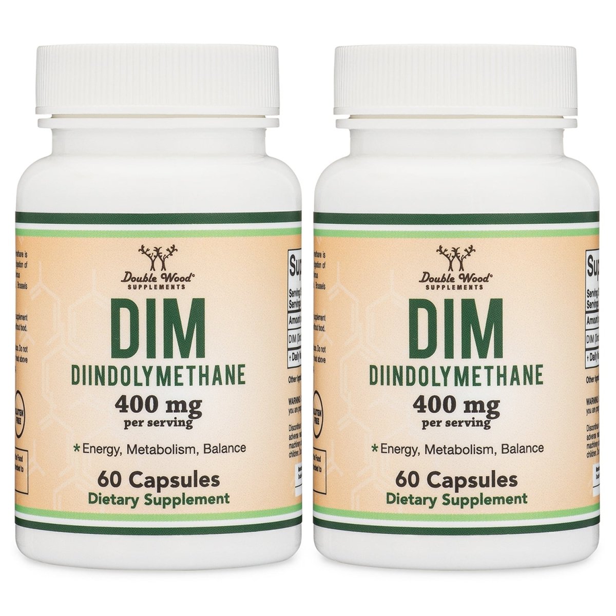 DIM (Diindolylmethane) Double Pack - Double Wood Supplements