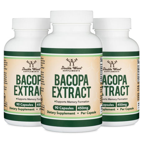 Bacopa Monnieri Extract Triple Pack - Double Wood Supplements