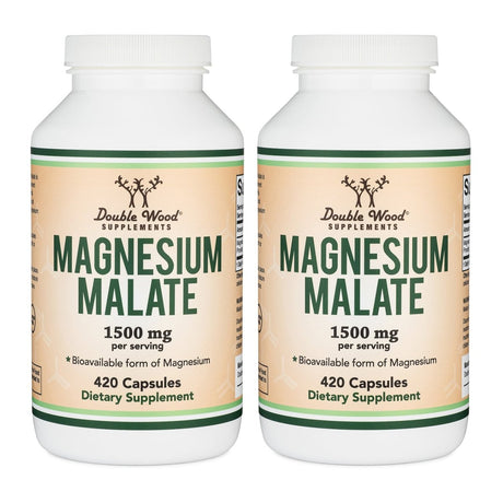 Magnesium Malate Double Pack - Double Wood Supplements