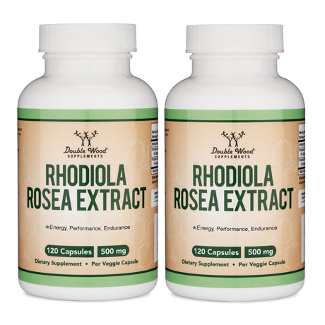 Rhodiola Rosea Extract Double Pack - Double Wood Supplements
