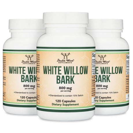 White Willow Bark Triple Pack - Double Wood Supplements