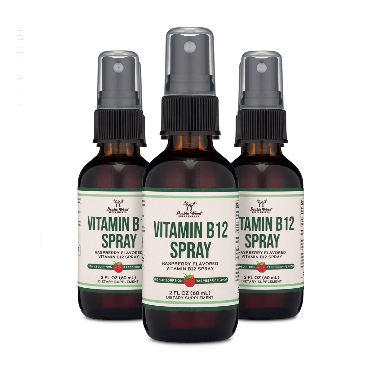 Vitamin B12 Spray Triple Pack - Double Wood Supplements