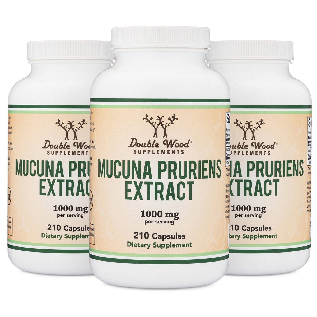 Mucuna Pruriens Extract Triple Pack - Double Wood Supplements