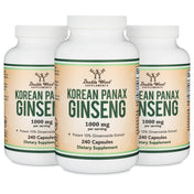 Korean Panax Ginseng Triple Pack - Double Wood Supplements