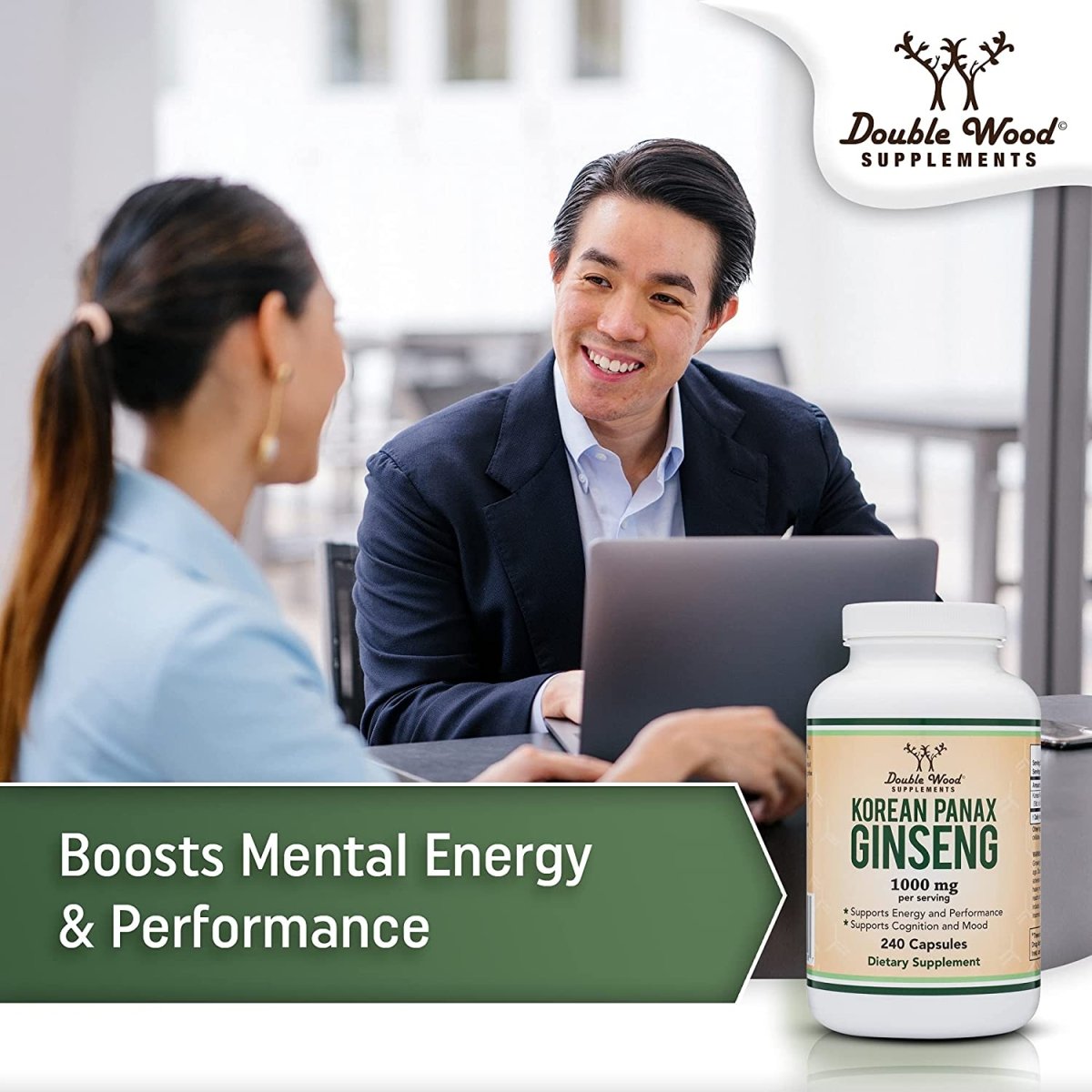 Korean Panax Ginseng Double Pack - Double Wood Supplements