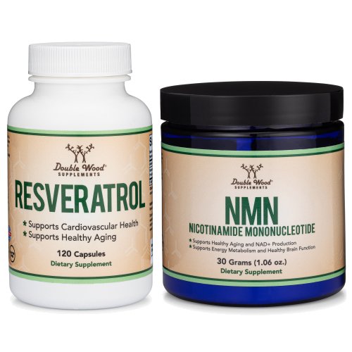 Anti-Aging Stack Supplements (NMN Powder + Resveratrol)