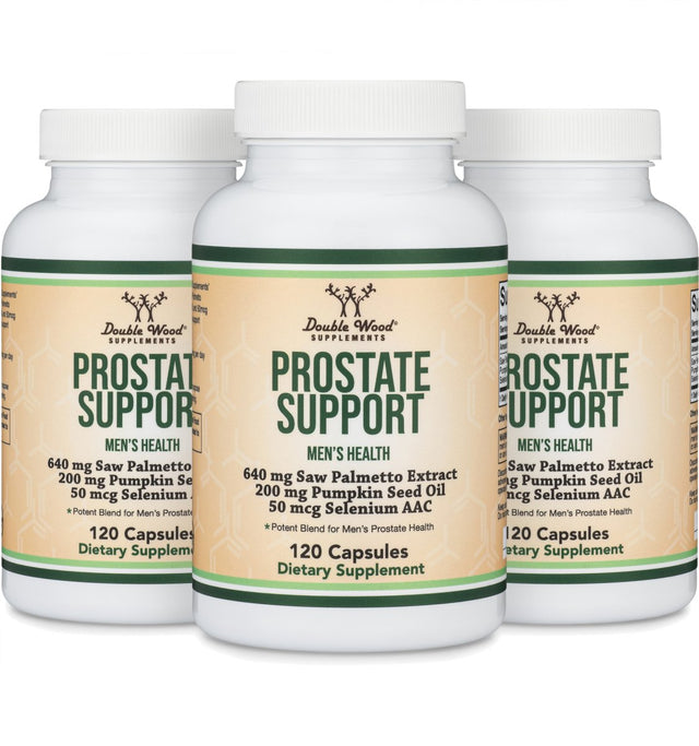 Prostate Support Supplement Triple Pack - Double Wood Supplements