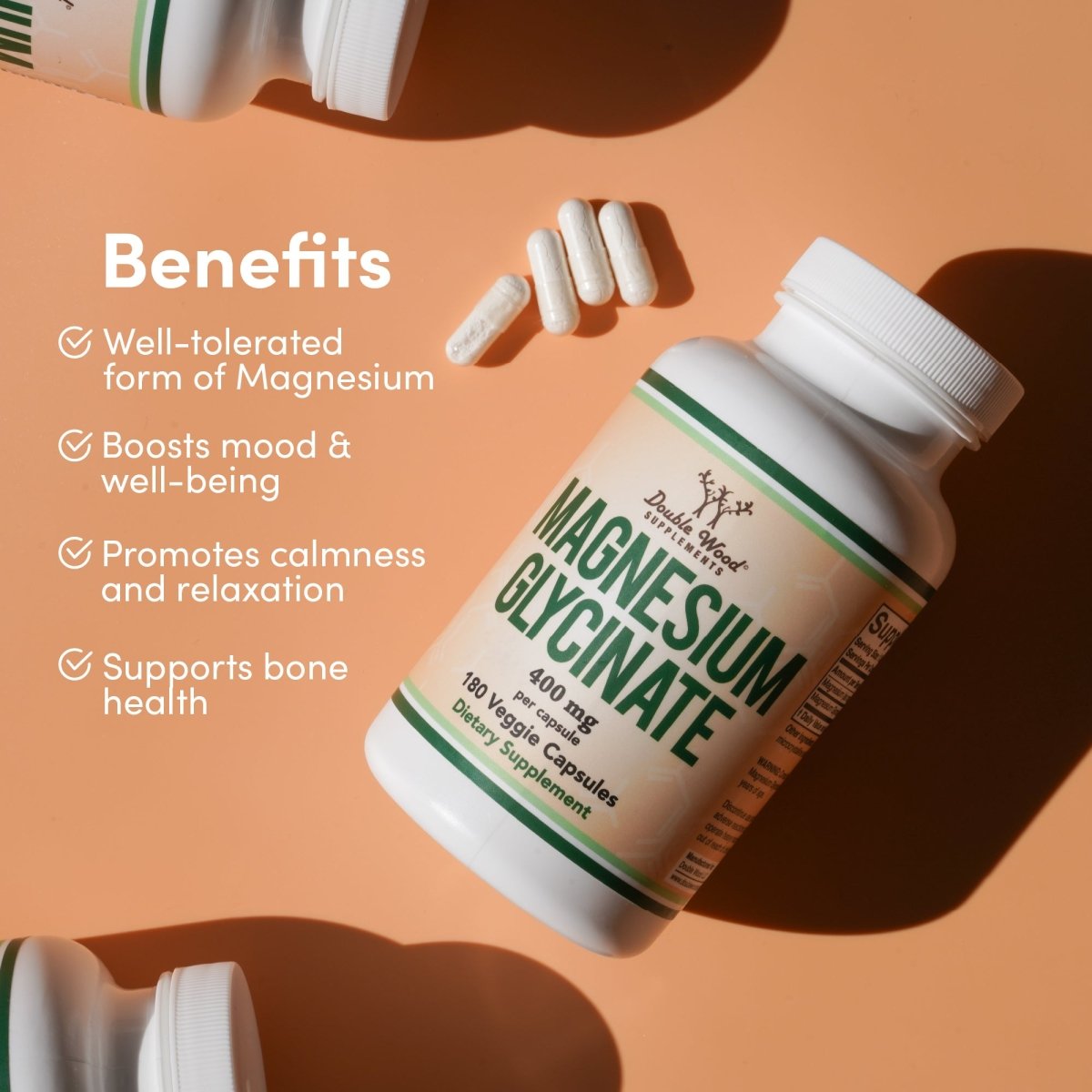 Magnesium Glycinate Double Pack - Double Wood Supplements