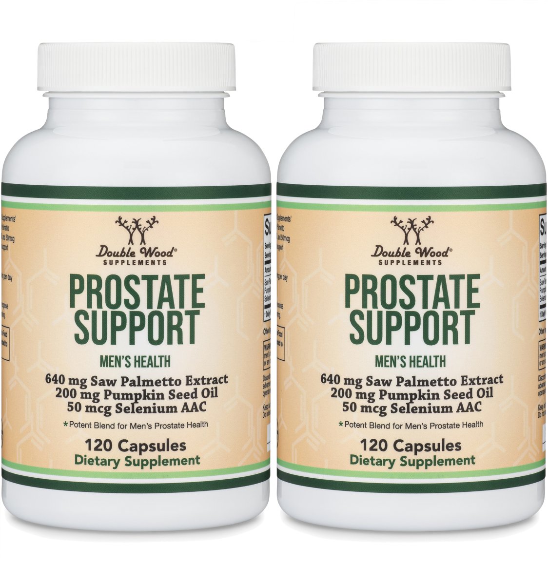 Prostate Support Supplement Double Pack - Double Wood Supplements