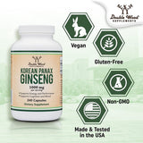 Korean Panax Ginseng Double Pack - Double Wood Supplements