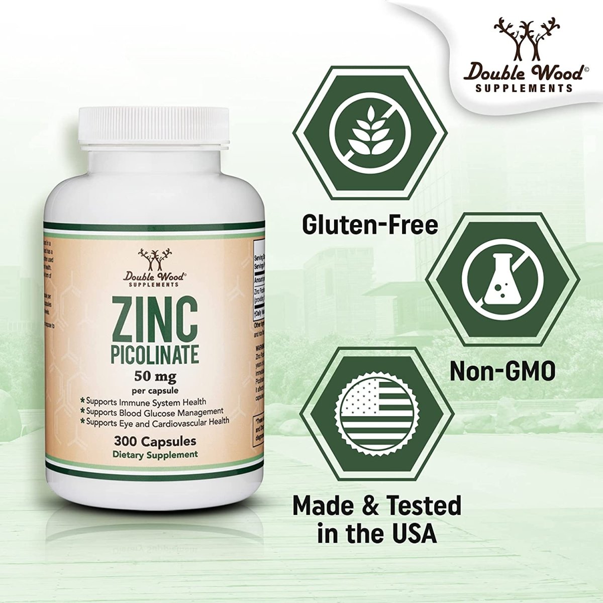 Zinc Picolinate Double Pack - Double Wood Supplements