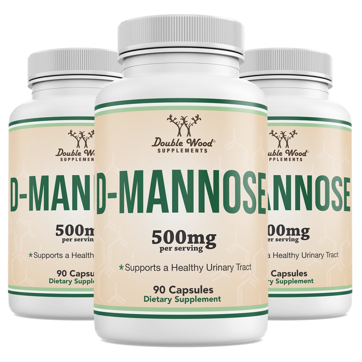 D-Mannose Triple Pack - Double Wood Supplements