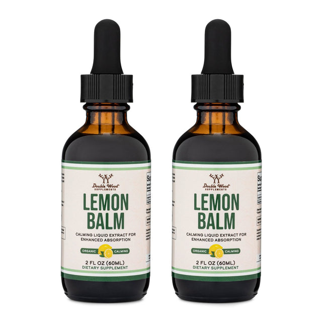 Lemon Balm Drops Double Pack - Double Wood Supplements