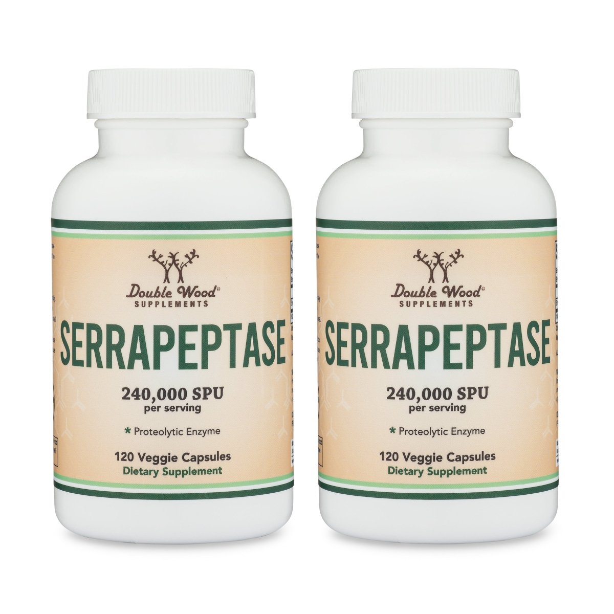 Serrapeptase Double Pack - Double Wood Supplements