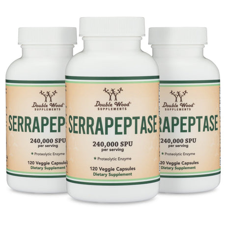 Serrapeptase Triple Pack - Double Wood Supplements