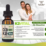 Vitamin D3 + K2 Liquid Drops Triple Pack - Double Wood Supplements